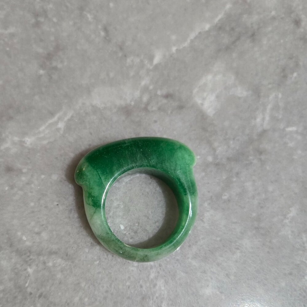 Vinage Jade Ring - image 2